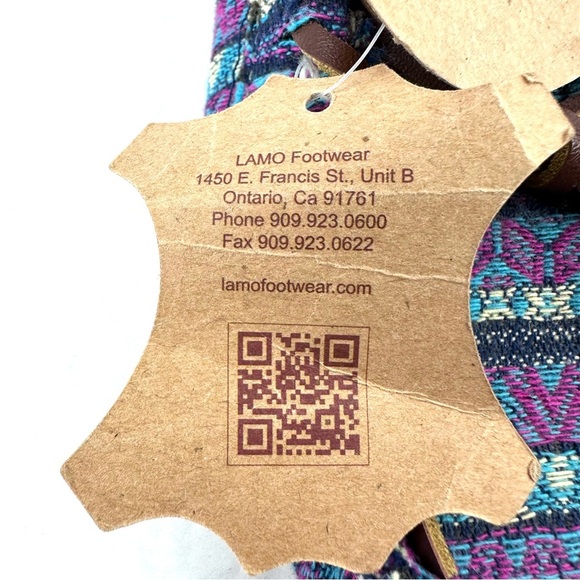Lamo Sabrina Moccasin II Shoes 8 Tapestry Aztec Southwestern Slip On Womens New - Picture 4 of 9